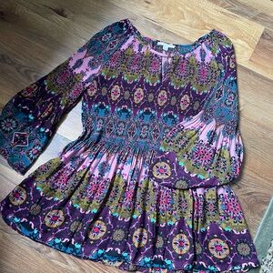 Sunny Leigh Multicolor Bohemian Top